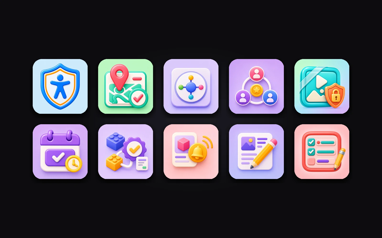 Bespop Enterprise 10-App Fleet & Icon System preview